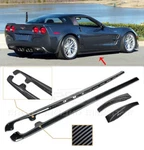 Hydro Carbon Fiber Side Skirts For 05-13 Corvette C6 Z06 ZR1 Style & Mud Flaps. Fixed Price $249.99.