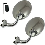 4" Universal Peep Mirrors, Stainless Steel, Chrome, Pair. Fixed Price $49.95.