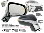 Mirror For Lexus Rx 350L 450HL Power Folding Bsd Memory Passenger Side. Fixed Price $207.76.