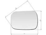 For Mirror Glass W/ Pads 1973-1996 Chevy Gm C/k Series Van Suv Driver Left Side. Fixed Price $17.63.