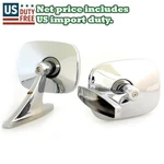 Square Chrome Fender Door Mirrors Pair New Classic Car 2 Pieces Lh And Rh Side. Fixed Price $107.05.