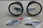 Carbon Flat Black Outside Shelby Gt Talbot 4" Bullet Sports Mirrors Custom. Fixed Price $81.56.