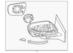 Genuine Nissan Door Mirror 96301-5AA4D. Fixed Price $540.71.