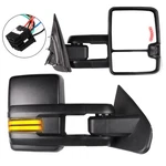Towing Mirror Pair For 14-20 Chevy Gmc Black Heated Turn Signal Light. Fixed Price $146.70.