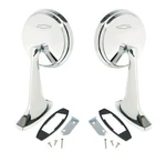 Outer Door Mirror Set With Bowtie For 1965-1966 Impala Bel Air Biscayne. Fixed Price $149.95.