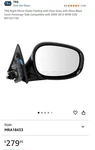 Trq Right Mirror Fits 2009-2012 Bmw 328I MRA18433. Fixed Price $85.00.