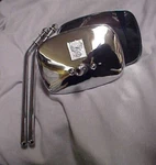 Harley Two New Vintage Die Cast Mirrors. Eagle Emblem Back,nos Short Stem. Fixed Price $40.59.