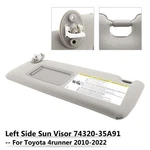 Sun Visor Left Driver Side 74320-35A91 Gray For Toyota 4RUNNER 2010-2021 2022 #1. Fixed Price $58.73.