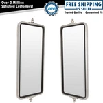 West Coast Mirror 16X7 Stainless Steel Pair Set For Commercial Heavy Duty Truck. Fixed Price $64.85.