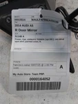 Passenger Side View Mirror Power Coupe Opt 6XL Fits 08-14 Audi A5 406854. Fixed Price $180.95.