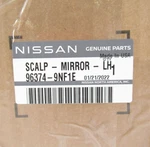 Genuine Oem Nissan Infiniti 96374-9NF1E Driver Side Mirror Cover 2016-2020 QX60. Fixed Price $74.08.