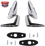 For Dodge & Plymouth 1966-1975 Pair Chrome Polished Outside Door Rearview Mirror. Fixed Price $59.99.