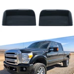 Gloss Black 2008-2016 Ford F250 F350 F450 Upper Top Towing Mirror Cover Cap. Fixed Price $46.54.