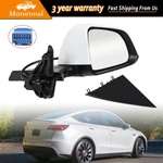 For Tesla Model Y 2020-2023 White Right Passenger Side Mirror Power Fold Heated. Fixed Price $72.80.