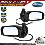 2X Mirror W/ Power Glass Adjust Smooth For Toyota Matrix Pontiac Vibe 2003-2008. Fixed Price $67.39.