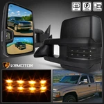 Fits 1999-2002 Chevy Silverado Sierra Power Heated+smoke Led Signal Tow Mirrors. Fixed Price $126.38.