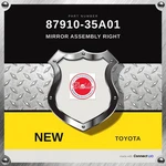 Genuine 07-10 Toyota Fj Cruiser Mirror Assembly Right 87910-35A01. Fixed Price $180.49.