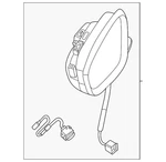 Genuine Nissan Mirror Assembly 96302-7LF0A. Fixed Price $318.81.