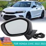 Left Driver Side Mirror For 2022-2024 2025 Honda Civic Power Non-heated 3 Pins. Fixed Price $39.55.