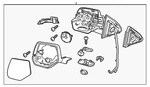 Genuine Gm Driver Side Door Mirror Without Cover 84354102. Fixed Price $154.95.