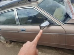 1988 -89 Jaguar XJ6 Right Passenger Side Rear View Mirror # E1 0117310 Oem Used. Fixed Price $99.50.