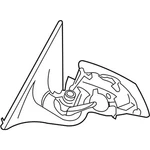 Genuine Bmw Outside Mirror W/out Glass H 51167286408 New. Fixed Price $817.80.
