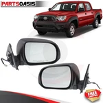 Power Mirror Set For 2012-2015 Toyota Tacoma Manual Folding Textured Black. Fixed Price $139.71.