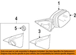 Mazda Oem 04-09 3,6 Front Door Outside Mirrors-glass BN8B691G7. Fixed Price $66.57.