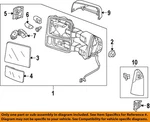 Ford Oem Door Side Rear View-mirror Cover Cap Trim Right 8C3Z17D742AA. Fixed Price $192.66.