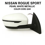 New Pearl White Power Mirror Fits 2017-2022 Nissan Rogue Sport Pass Rh W/signal. Fixed Price $226.00.