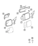Genuine Mopar Outside Rear-view Mirror Right 5ZK42KCLAH. Fixed Price $440.30.