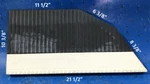 0011425 Top Rubber Step Tread Blue Bird A3FE Transit 22 X 10 Trailer Rv. Fixed Price $39.98.