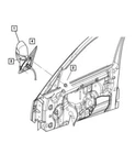 Genuine Mopar 2002-2007 Jeep Liberty Outside Rear-view Mirror Left 55155841AI. Fixed Price $191.15.