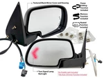 Power Folding Mirror For Pickup Suv 2003-2006 Textured Right Left Pair. Fixed Price $172.44.
