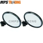 Land Rover Series 2A 3 Round Mirror Head 125MM Diameter Pair 2X 606187. Fixed Price $28.21.