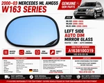 00-03 Mercedes Ml AMG55 Oem Side Door Mirror Glass Left 1638100319 Auto Dim S1. Fixed Price $99.99.