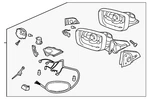 Genuine Volvo Mirror Assembly 31371143. Fixed Price $384.12.