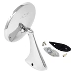 63-67 Chevrolet C2 Corvette Outside Mirror Assembly With Bowtie Driver Left. Fixed Price $70.30.