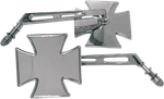 Emgo Mirror Side For View Maltese Cross Split Stem Left Bolt-on Each. Fixed Price $46.49.