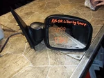 2002-2007 Jeep Liberty Right Rh Passenger Power Black Heated Door Mirror Oem. Fixed Price $64.99.