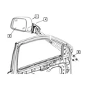 Jeep Oem 2019-22 Grand Cherokee Left Mirror Blind Spot Detect 6QR51LAUAB New Nos. Fixed Price $126.00.