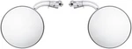 4-INCH Curved Arm Stainless Steel Peep Mirror Set Chrome Pair. Fixed Price $78.59.