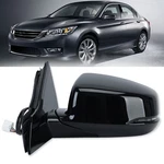 Gloss Black Left Side Mirror Heated Turn Signal For Honda Accord 2013-2017 6PIN. Fixed Price $62.22.