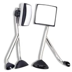 Chrome Pair Side View Hood Mirrors Black W/ Arm For 2002&NEWER International. Fixed Price $93.64.