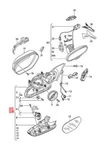 Audi A6 Exterior Mirror Mounting Electric Satin Black 4G1857409BE01C 12-17. Fixed Price $619.70.