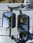 1967-1979 Ford Truck West Coast Stainless Steel Mirrors W/working Swing Locks. Fixed Price $775.00.