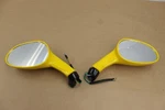 Left And Right Yellow Mirror Set W/ Turn Signal For United Motors Matrix Scooter. Fixed Price $20.00.