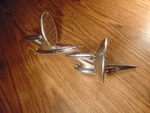 Vintage Set Of Ford Chrome Rear View Side Mirror M1341. Fixed Price $56.99.
