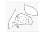 Genuine Nissan 2012-2013 Rogue Sv Door Side Mirror Assembly Right 96301-1VX1A. Fixed Price $562.94.