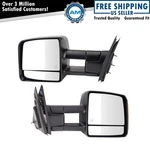 Towing Mirror Power Heated Led Signal Black Pair Set For Toyota Tundra Pickup. Fixed Price $226.68.